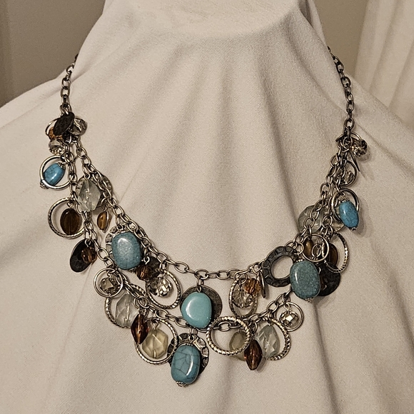 Premier Designs Silver Tone  Coastal Breeze Necklace - Picture 4 of 10